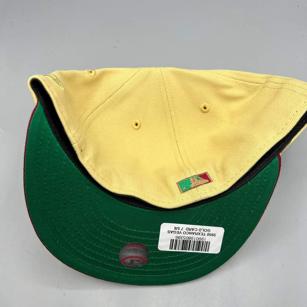 Texas‎ Ranger Hat Men 7 5/8 Beige Red 59Fifty New Era MLB Fitted Cap - Picture 6 of 8